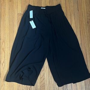 Babaton Midnight Black Gathered Pants NWT